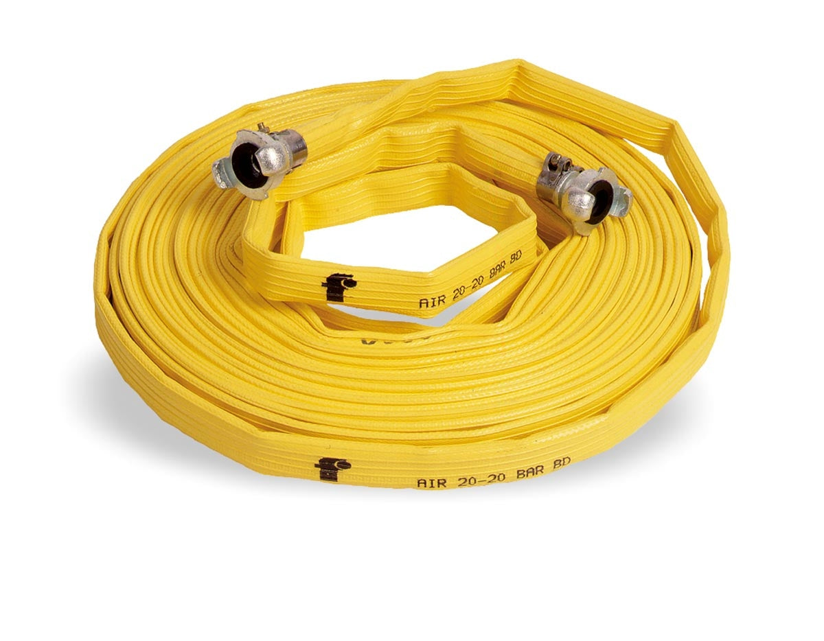 19MM X 20M YELLOW AIR HOSE WITH CLAW FITTINGS