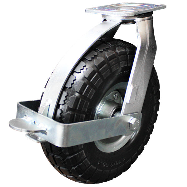 255MM PUNCTURE PROOF CASTOR W/SWIVEL & BRAKE