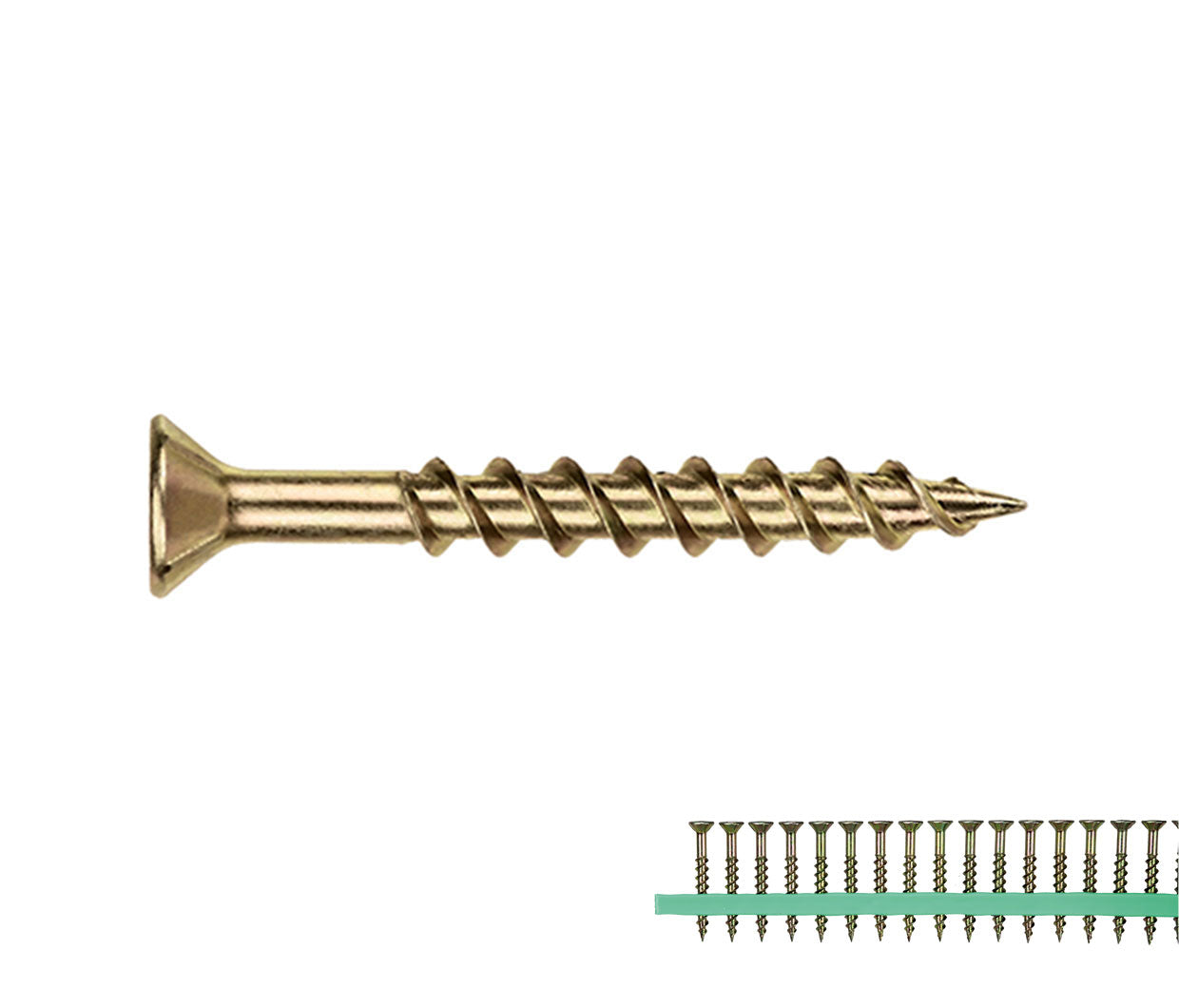 M204 CHIBOARD SCREW TWIN THREAD 10G X 45 STRIP