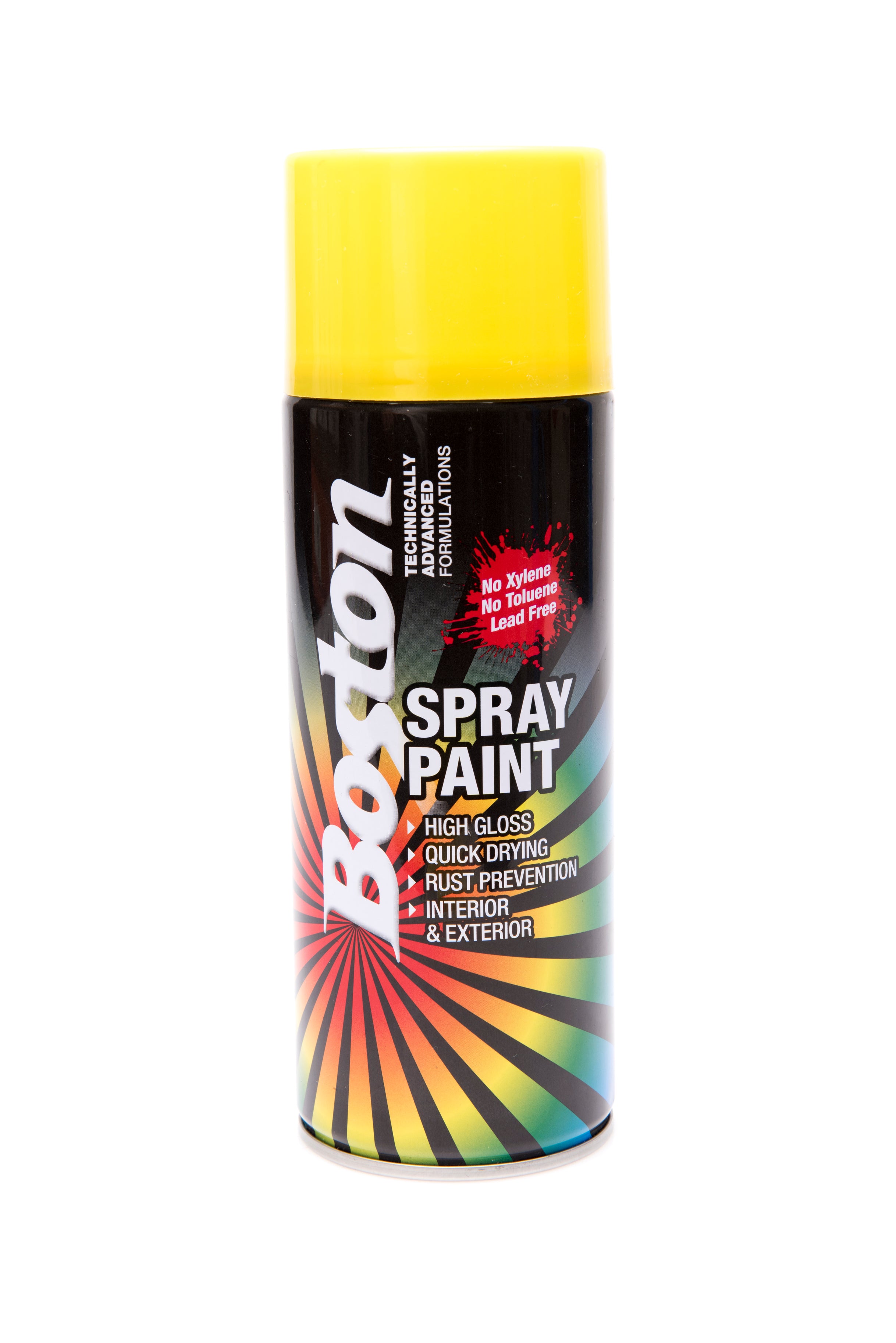 BOSTON ENAMEL SPRAY PAINT - YELLOW 250GR