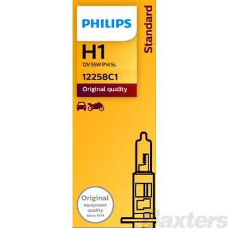 PHILIPS HALOGEN GLOBE H1 12V 55W ST