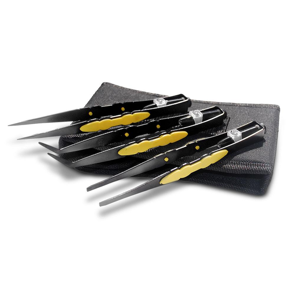 ET3205 LED 3 PIECE TWEEZER SET