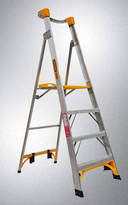 GORILLA PLATFORM LADDER ALUMINIUM 3.0M (10FT) ALUMINIUM 150KG INDUSTRIAL