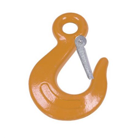 6MM EYE SLING HOOK W/SAFETY CATCH GR80