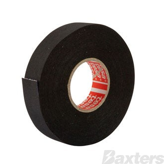 19MM CLOTH TAPE BLACK SELF ADHESSIVE ( TESA ) ROLL