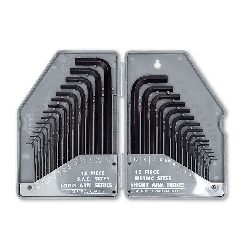 TYPHOON 70600 30 PCE HEX KEY SET AF & METRIC