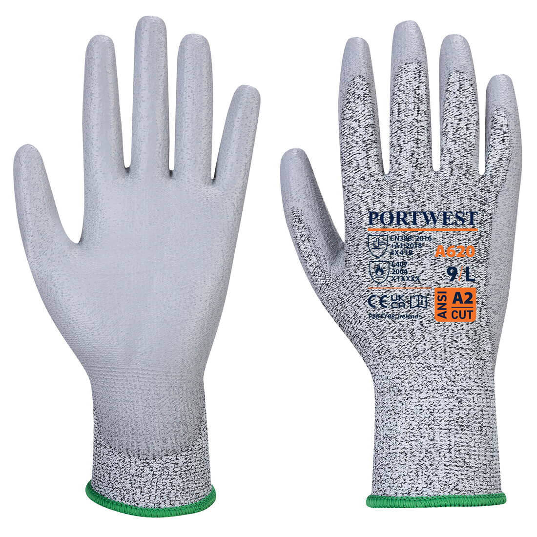 CUT RESISTANT ANSI A2 (CUT 3B) GLOVES - LARGE