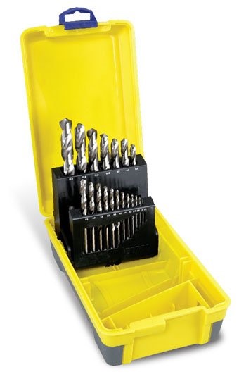 DRILL SET-MET:1-13MM 19PC 2 TIER