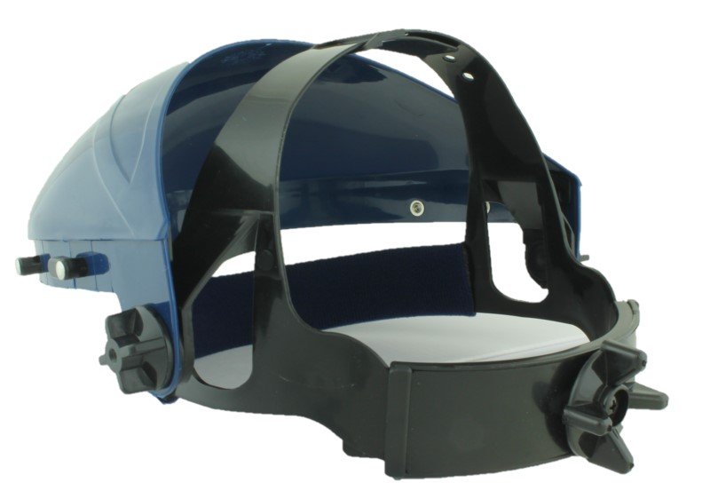 REPLACEMENT BROW GUARD WITH RATCHET HEADGEAR BLUE