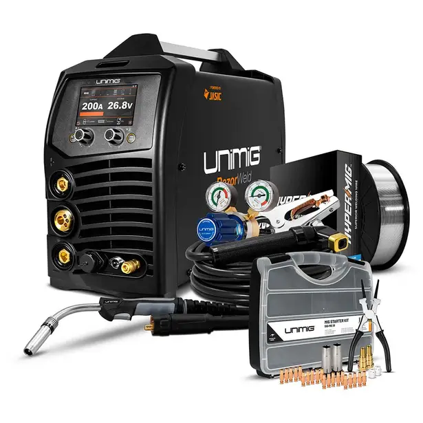 UNIMIG U11003K RAZOR 200 PULSE MIG/TIG/STICK WELDER