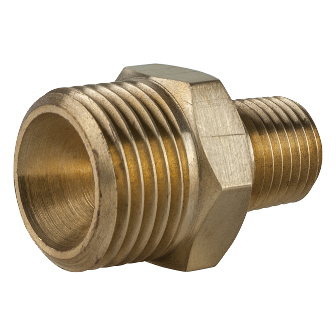 ADAPTOR 1/4 NPT M - 1/2 BSP M