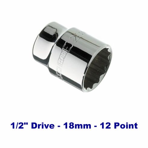 1/2 DRIVE SOCKET 18MM 12PT