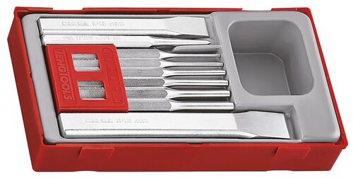 TENG TTPC09 9 PC PIN PUNCH & CHISEL SET TC-TRAY