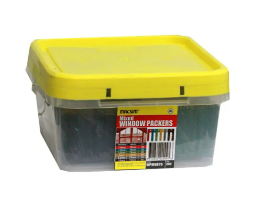 75MM WINDOW PACKERS MIXED BUCKET 250 PC