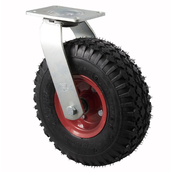 265MM PUNCTURE PROOF WHEEL 100KG CAPACITY TYRE W/SWIVEL PLATE(YPSTR350/YZP)