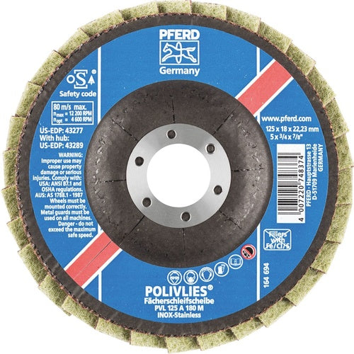 PFERD PVL 125 A MEDIUM 180G POLIFAN - MAROON