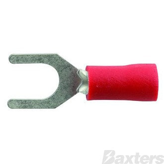 TERMINAL SPADE 5.3MM RED 100PK