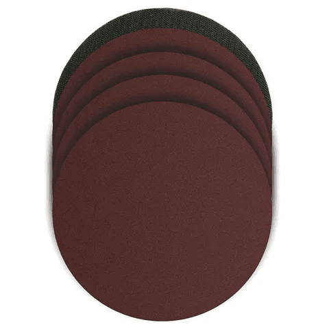 SANDING DISC ALUM. OXIDE 5PK ASSORT GRIT & BACK PAD 175MM TO