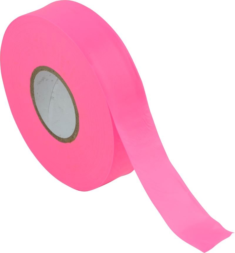 FLAGGING TAPE FLURO PINK 25MM X 100M