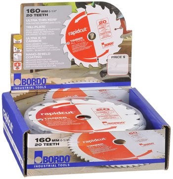 BULK 10 PACK BOXED RAPIDCUT FRAMING SAW 160MM (6.1/4") 20T