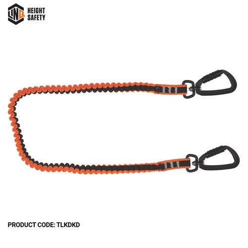 TOOL LANYARD WITH 2 DOUBLE ACTION KARABINERS