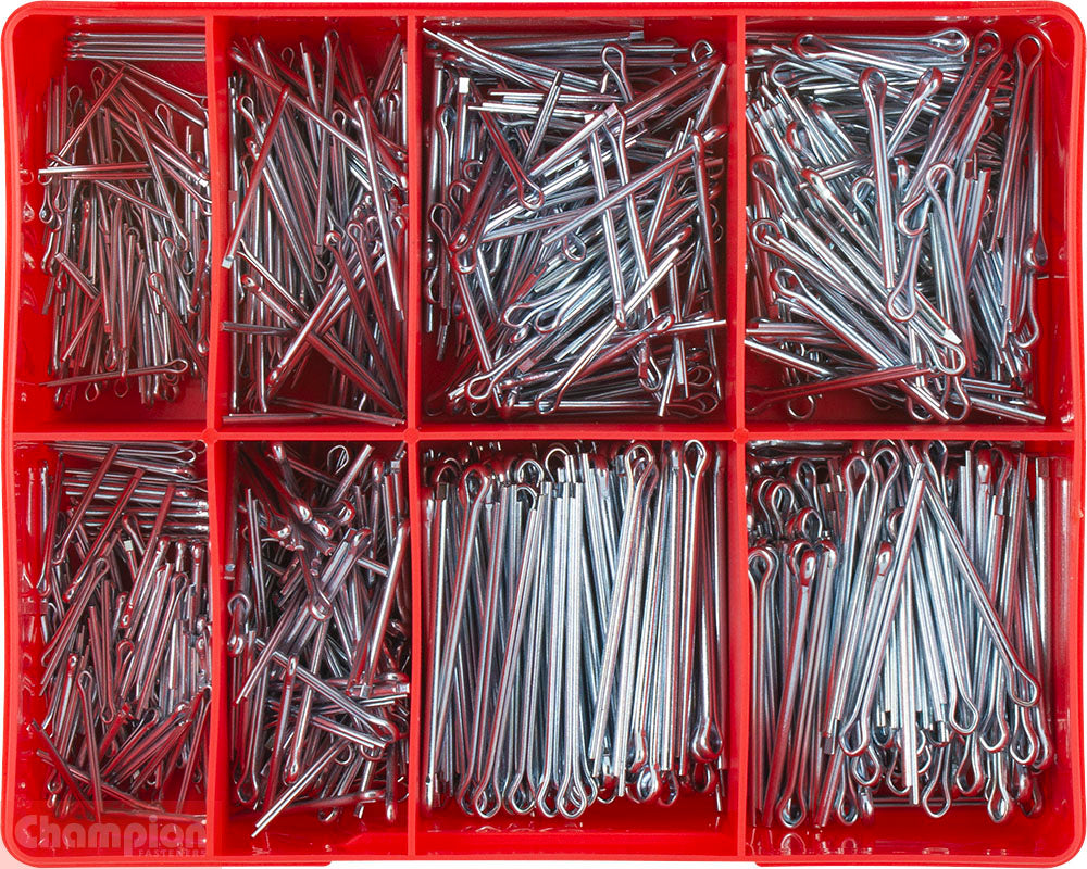 SPLIT PIN (COTTER PIN) MET & IMP ASSORTMENT 800PCS