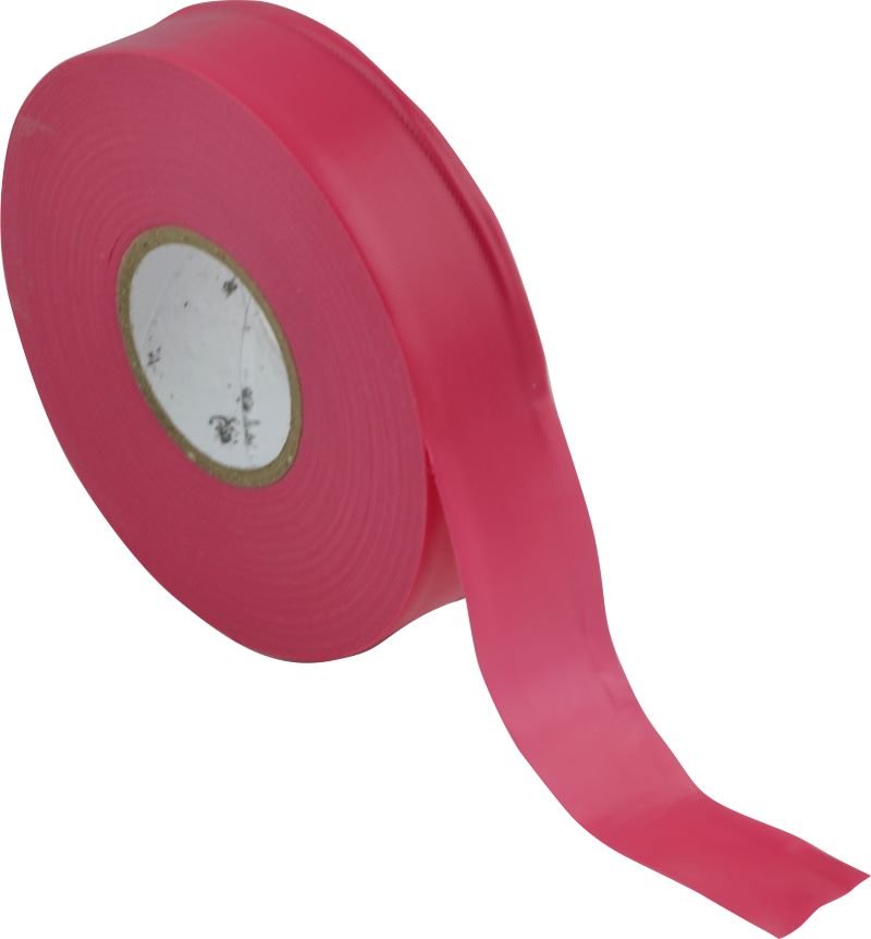 FLAGGING TAPE FLURO RED 25MM X 100M