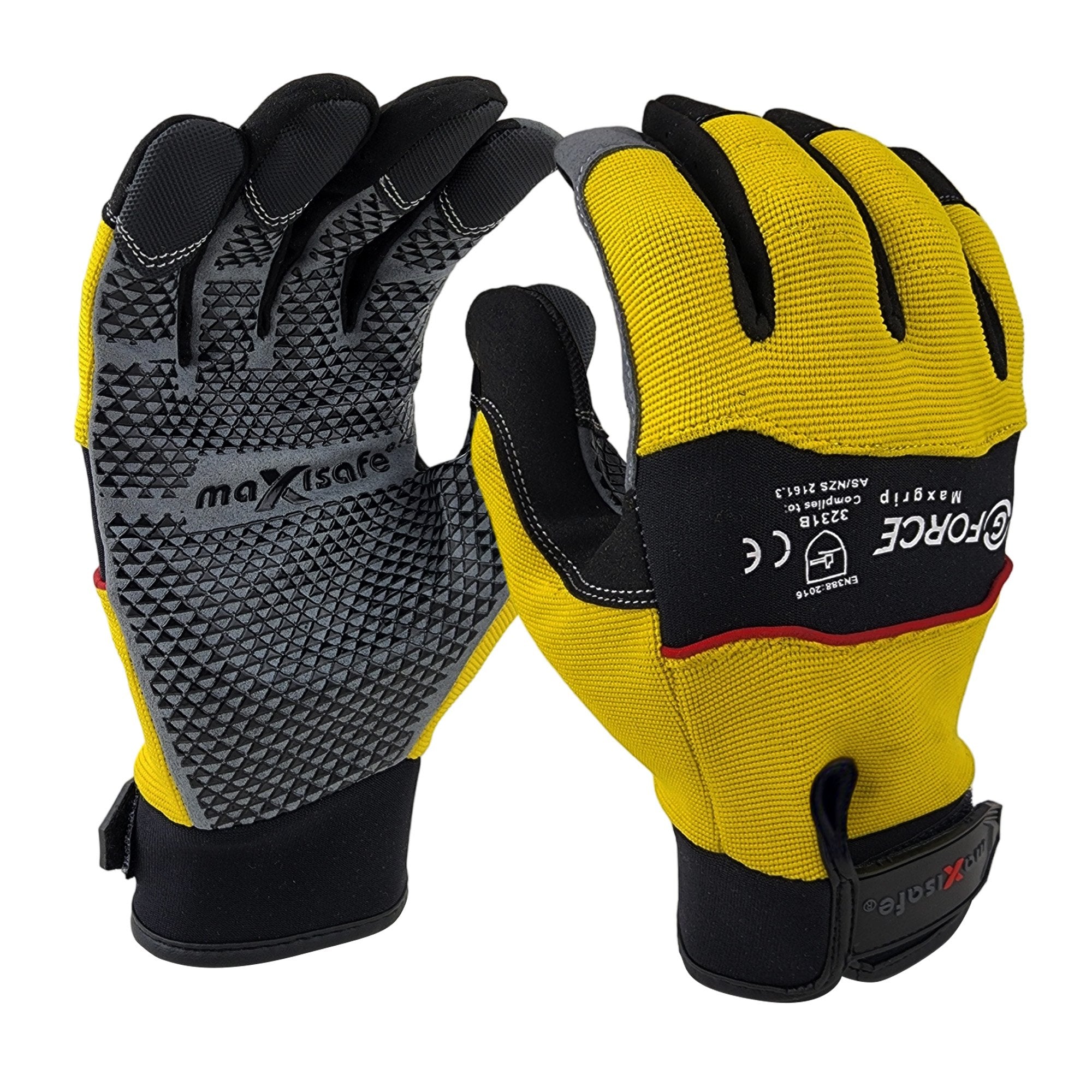 'G-FORCE MAXGRIP' MECHANICS GLOVE, SILICONE GRIP PALM - XXL